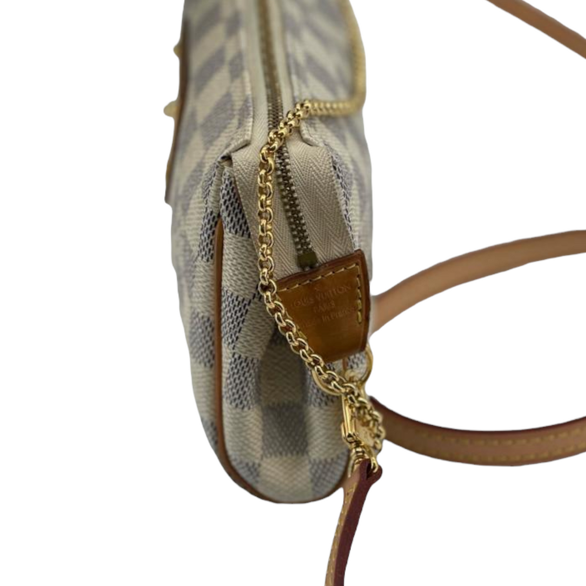 Louis-Vuitton Eva Damier Azur Monogram White GHW