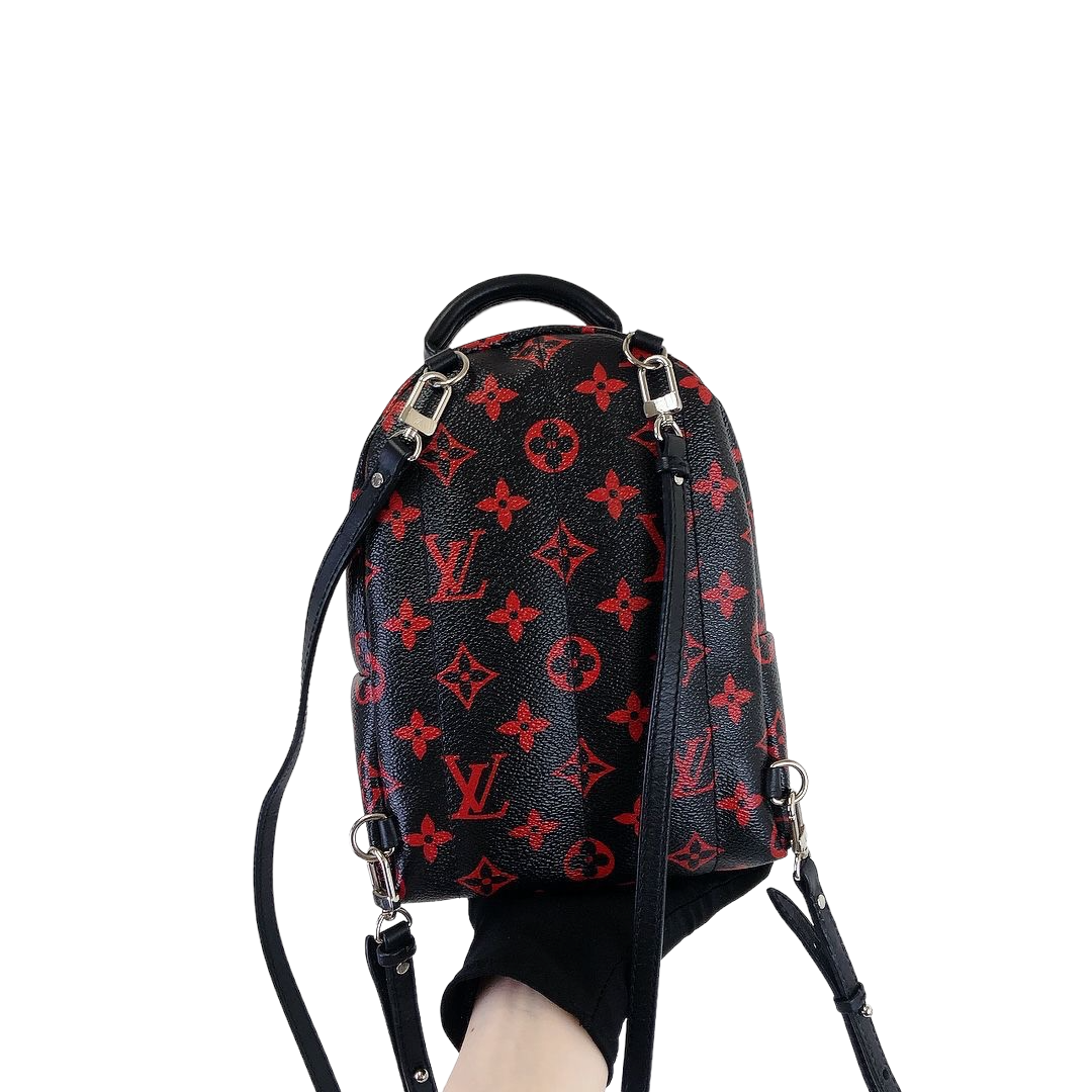 Louis-Vuitton Mini Palm Springs Infrarouge Canvas GHW