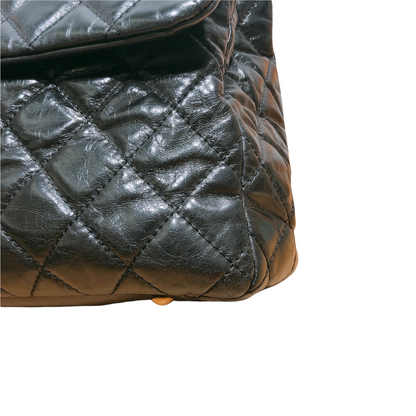 Castle Rock Glazed Calfskin Black GHW