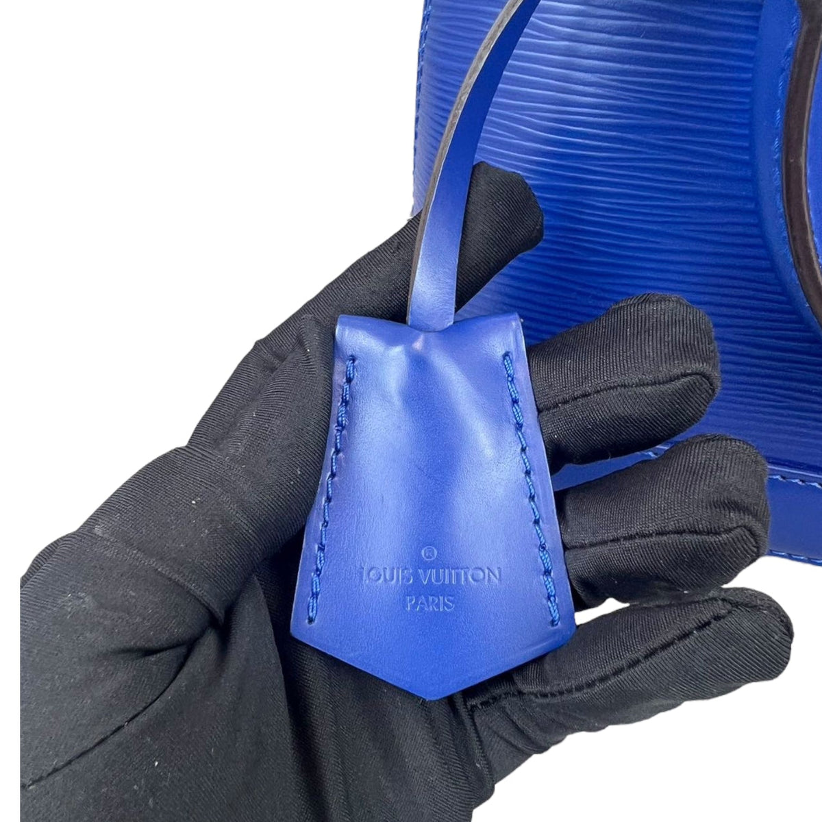 Louis-Vuitton Alma BB Epi Blue SHW