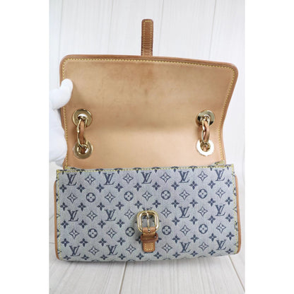 Rank AB ｜ LV Camille Blue Monogram Mini Canvas Shoulder Bag ｜030116