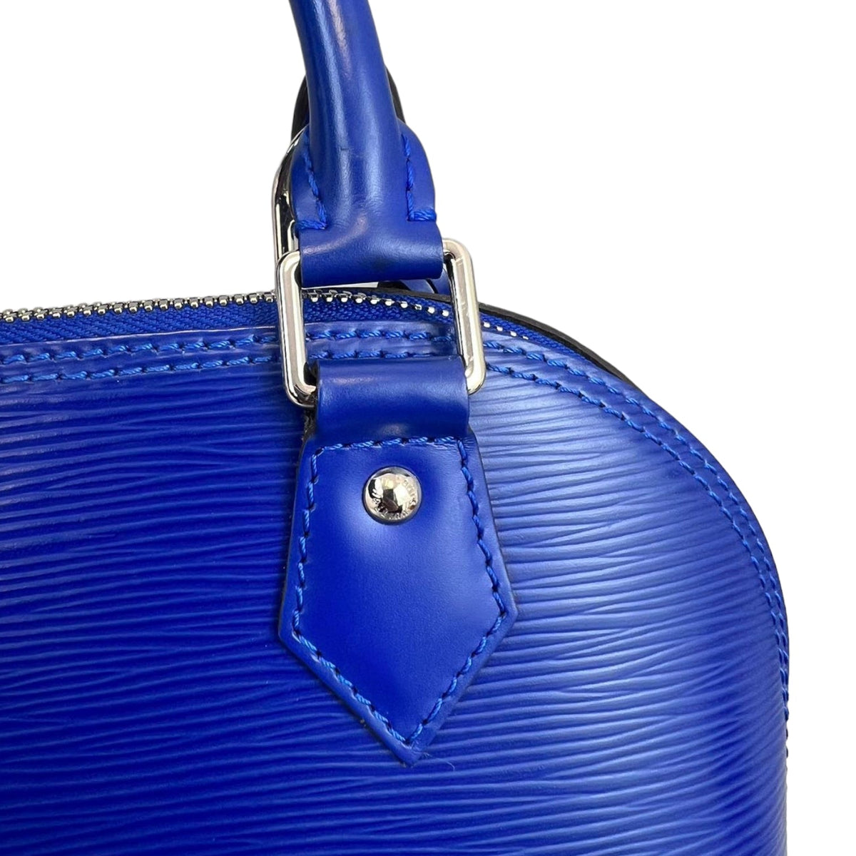 Louis-Vuitton Alma BB Epi Blue SHW