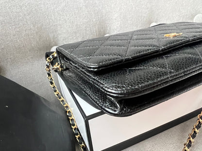 Chanel Black Caviar Wallet on Chain