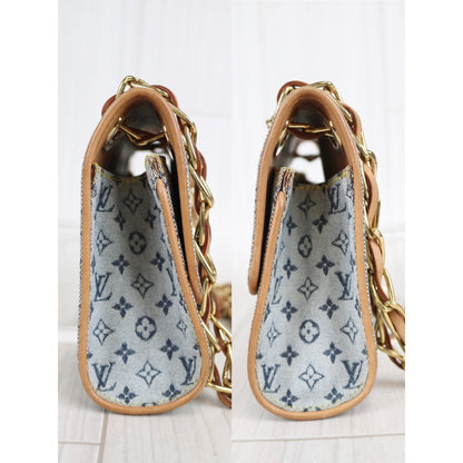 Rank AB ｜ LV Camille Blue Monogram Mini Canvas Shoulder Bag ｜030116