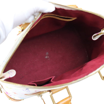Louis-Vuitton Monogram Multicolor Alma PM White GHW