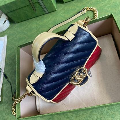 Gucci  Marmont Mini Top Handle Bag