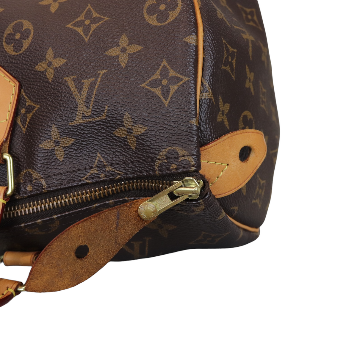 Louis-Vuitton Monogram Speedy 35 Brown GHW