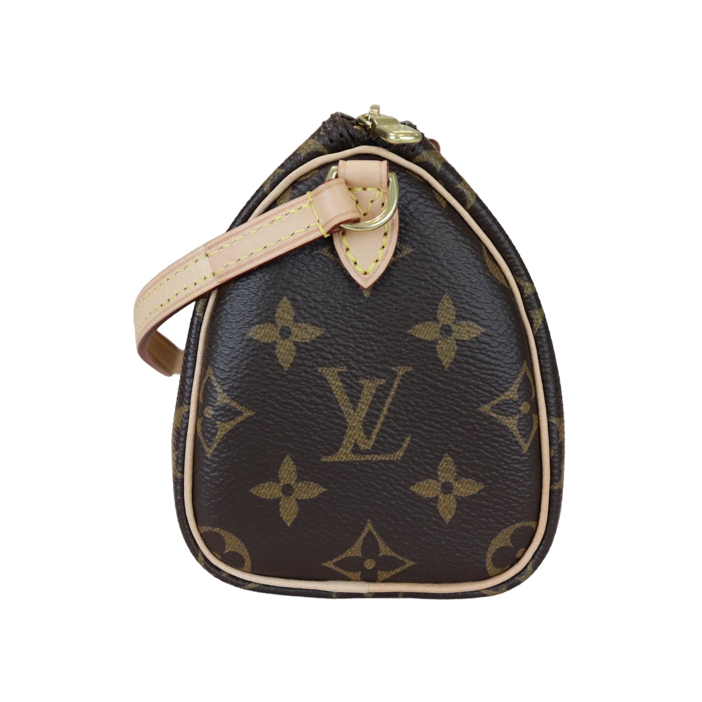 Louis-Vuitton Nano Speedy Monogram Brown GHW