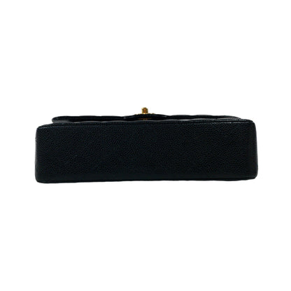 Chanel Black Caviar Medium Classic Flap GHW