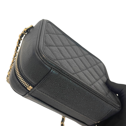 Filigree Vanity Case Caviar Small Black GHW