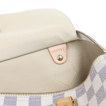 Louis-Vuitton Speedy 30 Damier Azur Canvas GHW