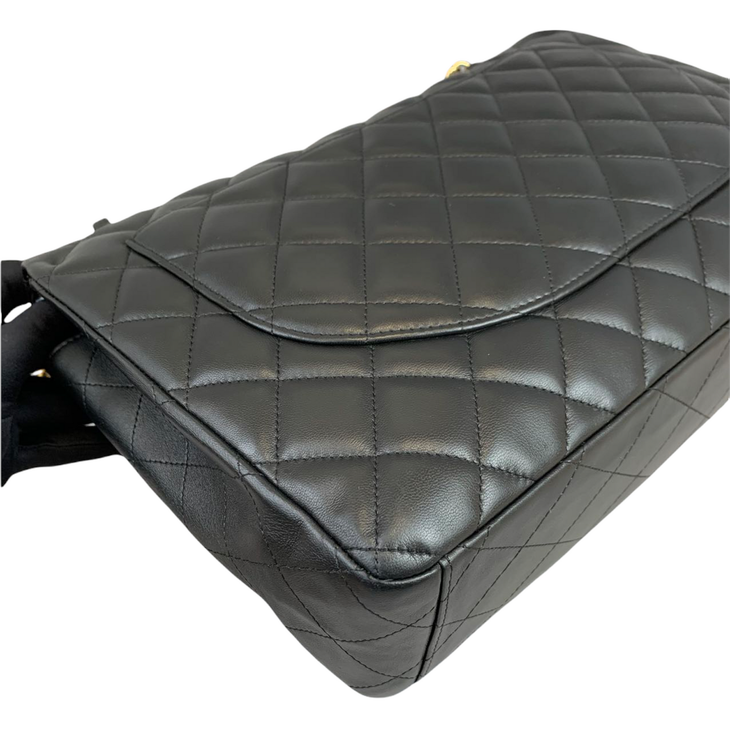 Classic Single Flap Maxi Lambskin Black GHW