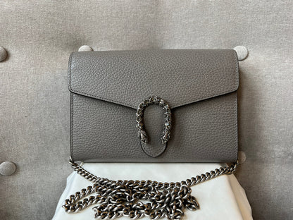 Gucci Dionysus Grey Mini Chain Bag (RRP £1340)