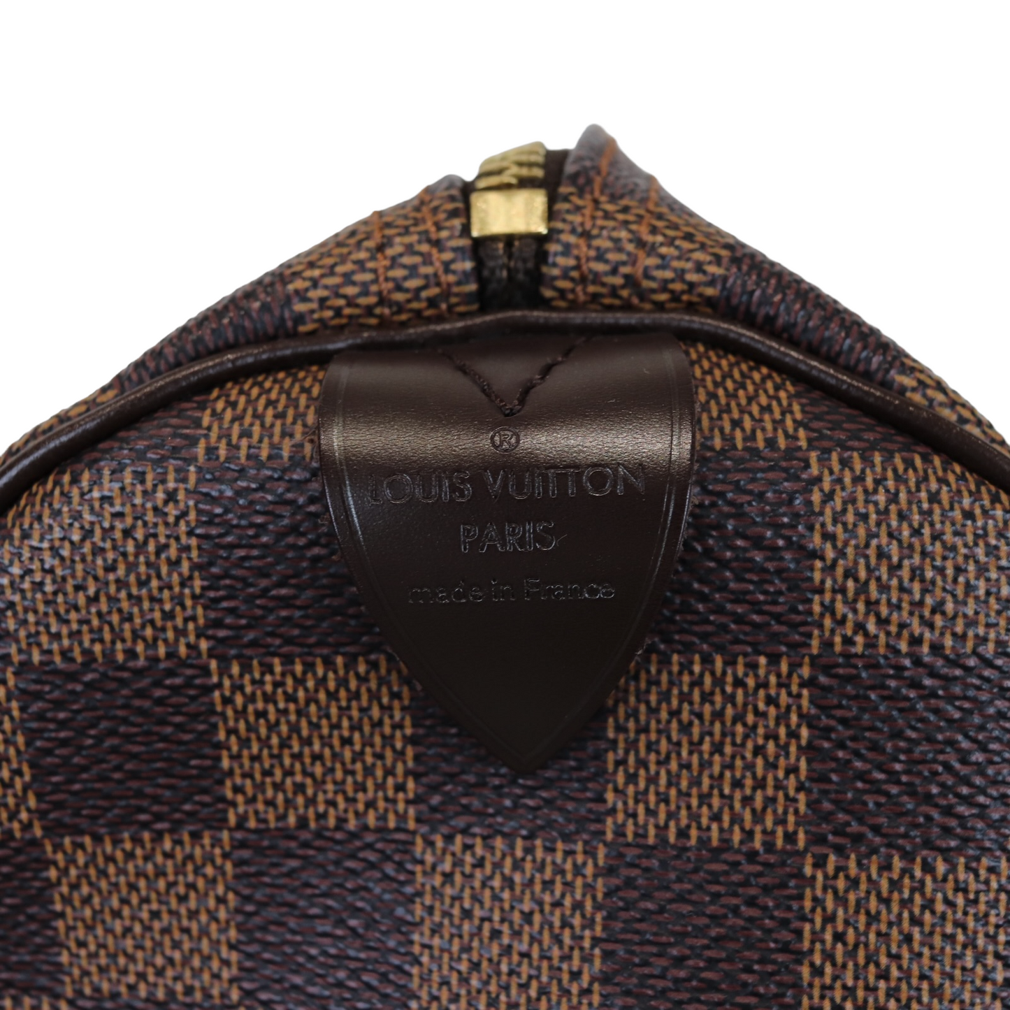 Louis-Vuitton Damier Ebene Speedy 30 Brown GHW