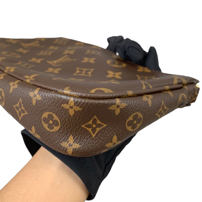 Louis-Vuitton Monogram Multi Pochette Accessoires Khaki GHW