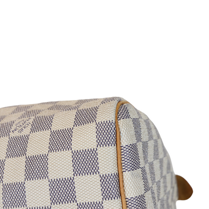 Louis-Vuitton Speedy 30 Damier Azur Canvas GHW