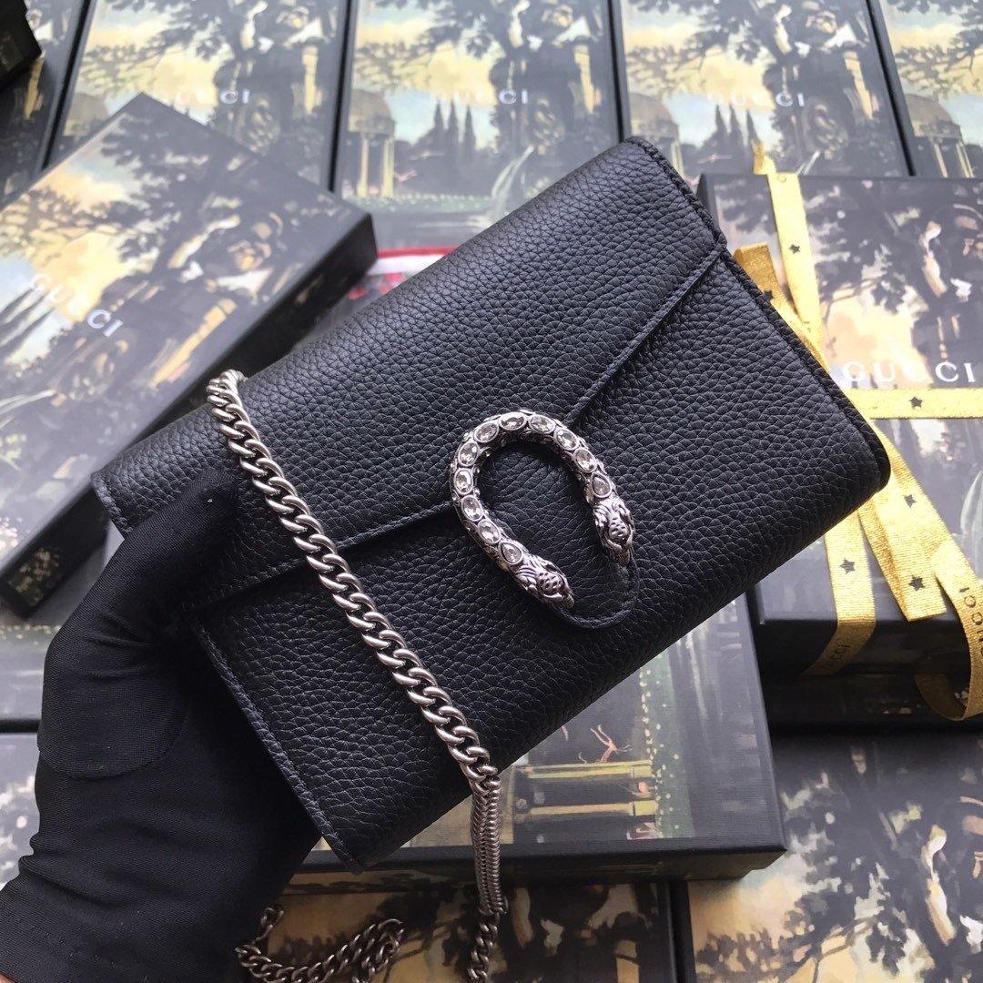 Gucci Dionysus Leather Super Mini Bag