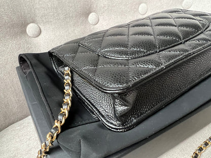 Chanel Black Caviar Wallet on Chain