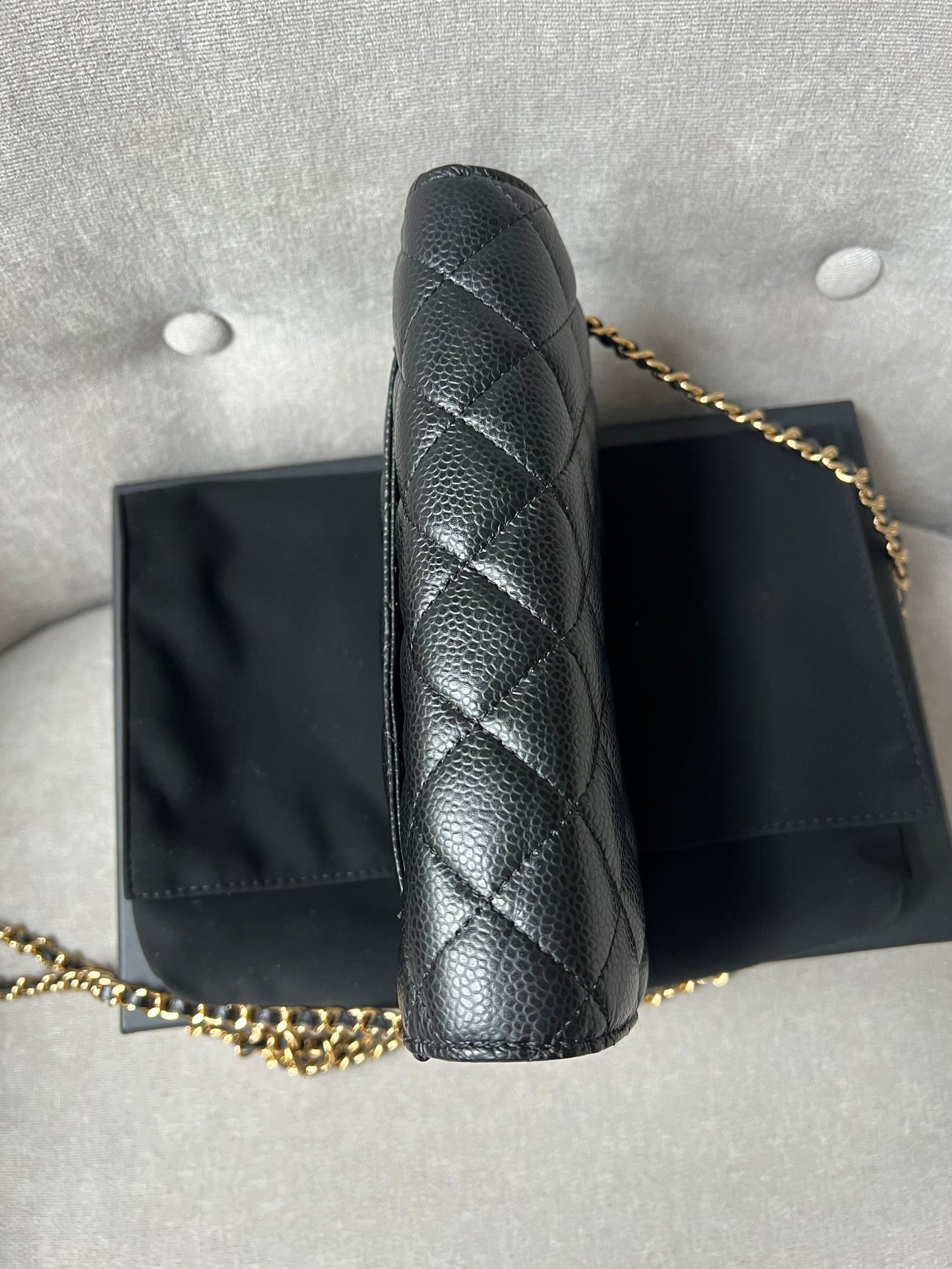 Chanel Black Caviar Wallet on Chain