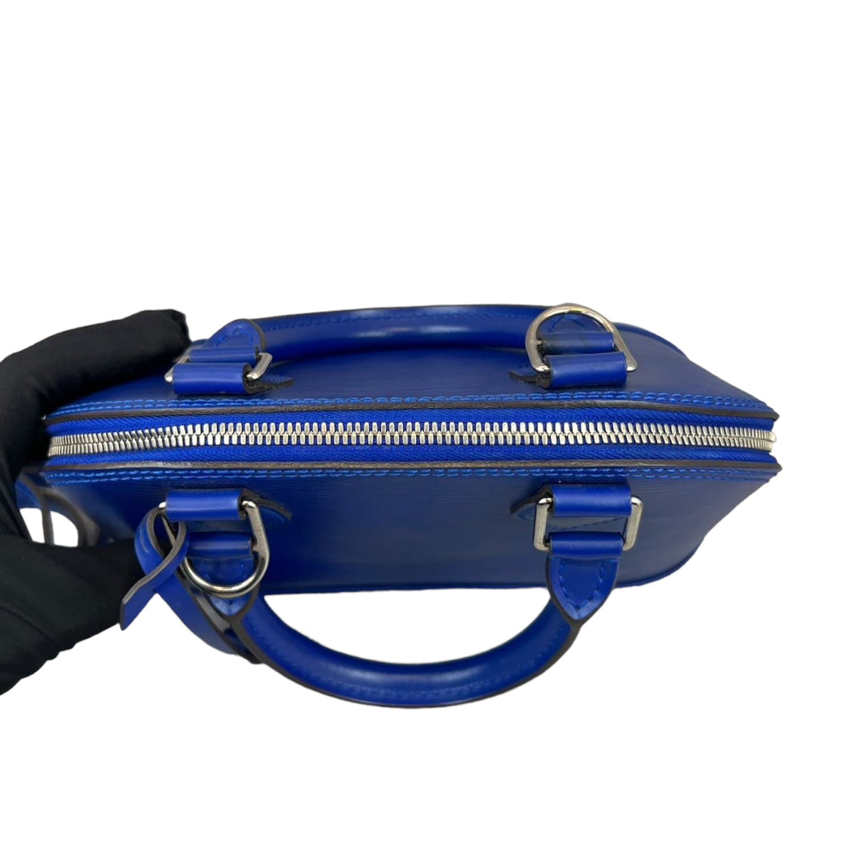 Louis-Vuitton Alma BB Epi Blue SHW