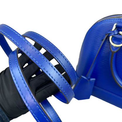 Louis-Vuitton Alma BB Epi Blue SHW