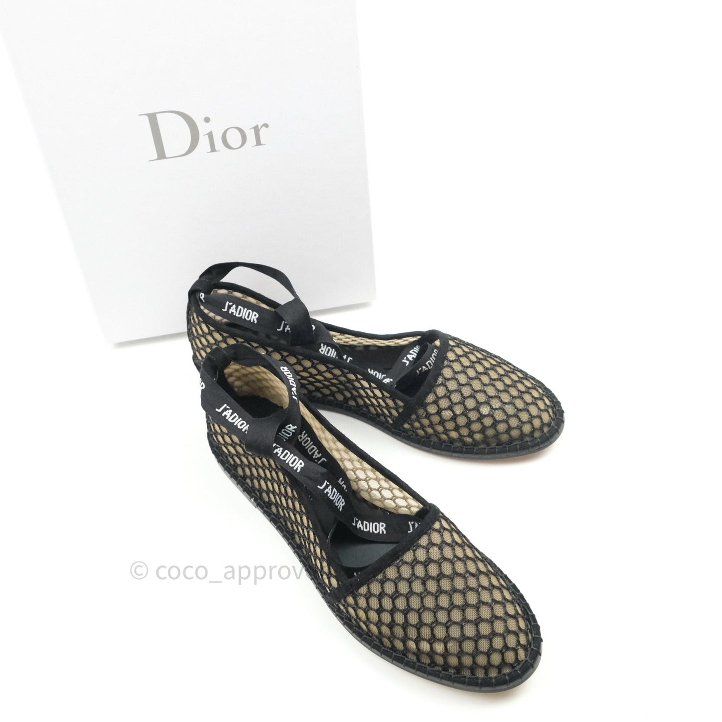 Christian Dior Nicely-D Lace-Up Espadrilles Size 39