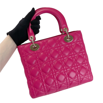Lady Dior Medium Pink SHW