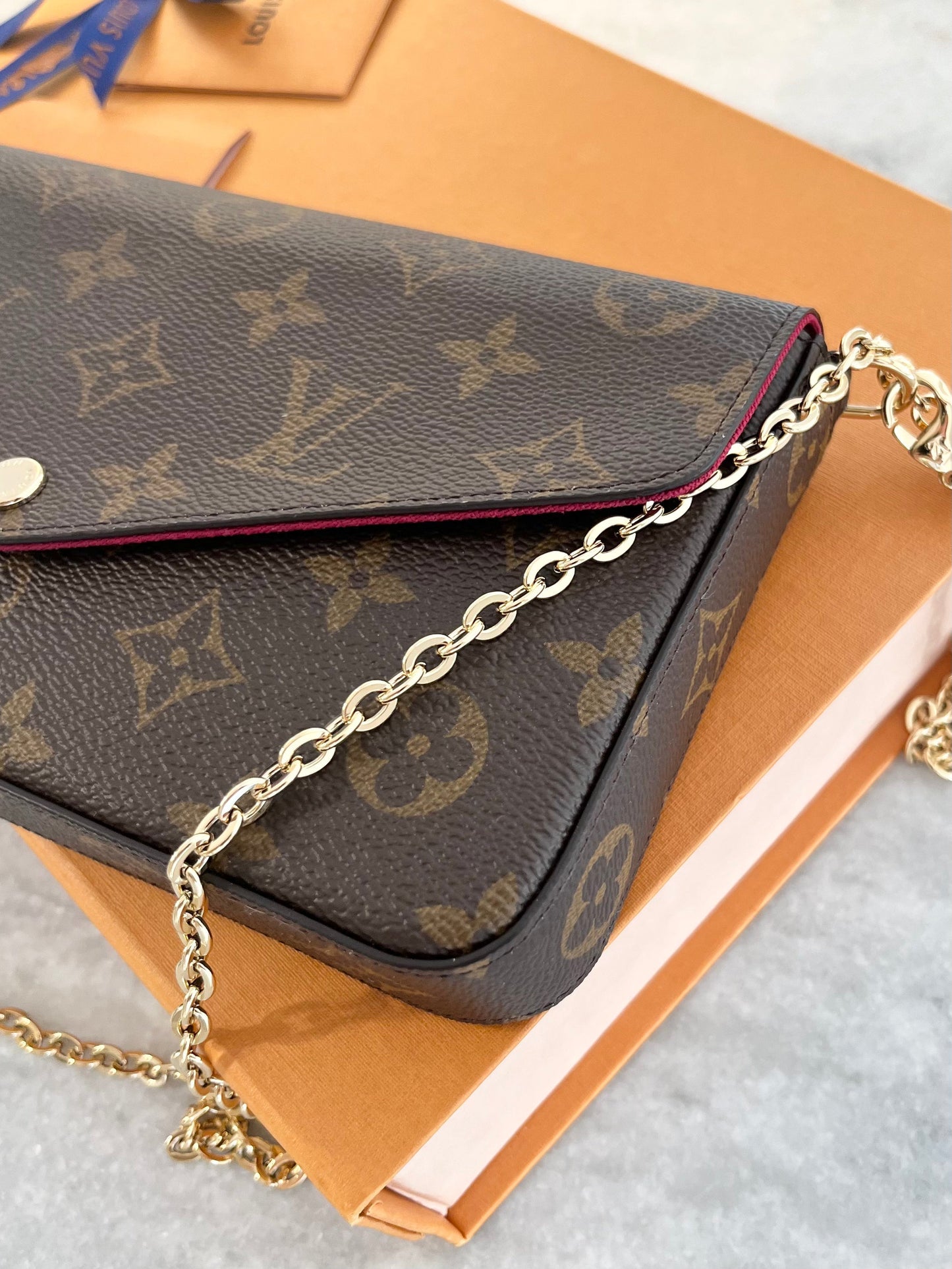 Louis Vuitton 2022 Felicie Pochette Monogram Crossbody Bag