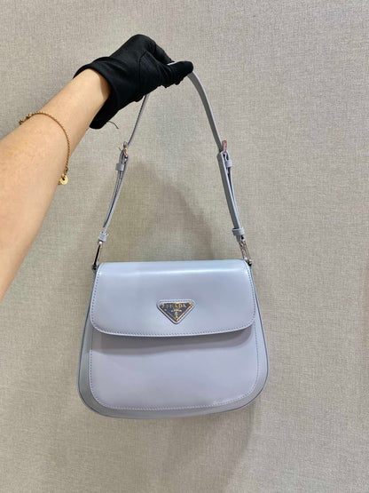 Prada Cleo brushed Leather Shoulder Bag With Flap