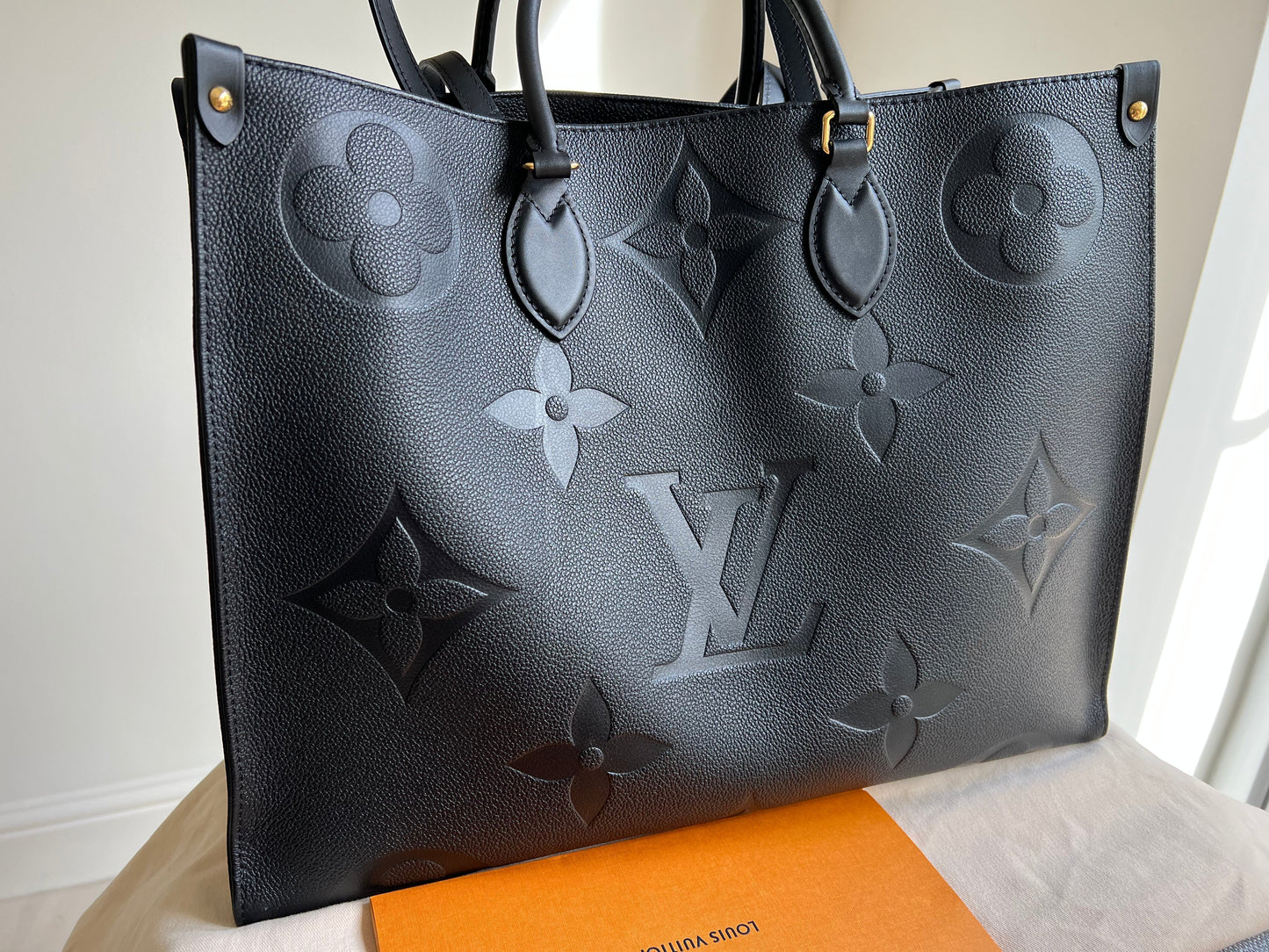 Louis Vuitton On the Go GM Black Empreinte (RRP £2,510)