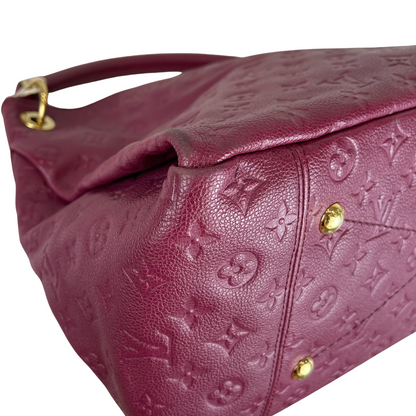Louis-Vuitton Artsy MM Empreinte Burgundy GHW