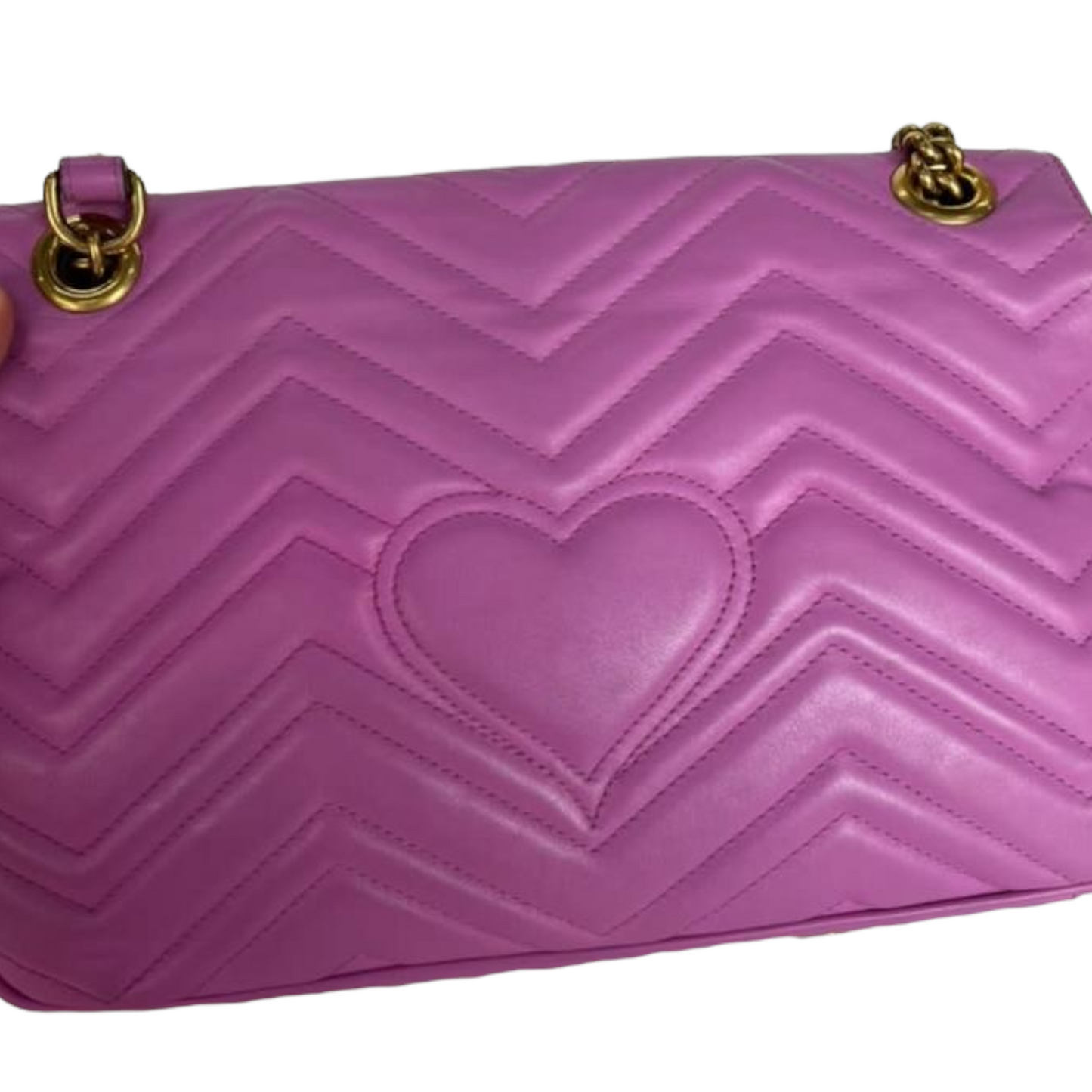Gucci Medium GG Marmont Calfskin Pink GHW