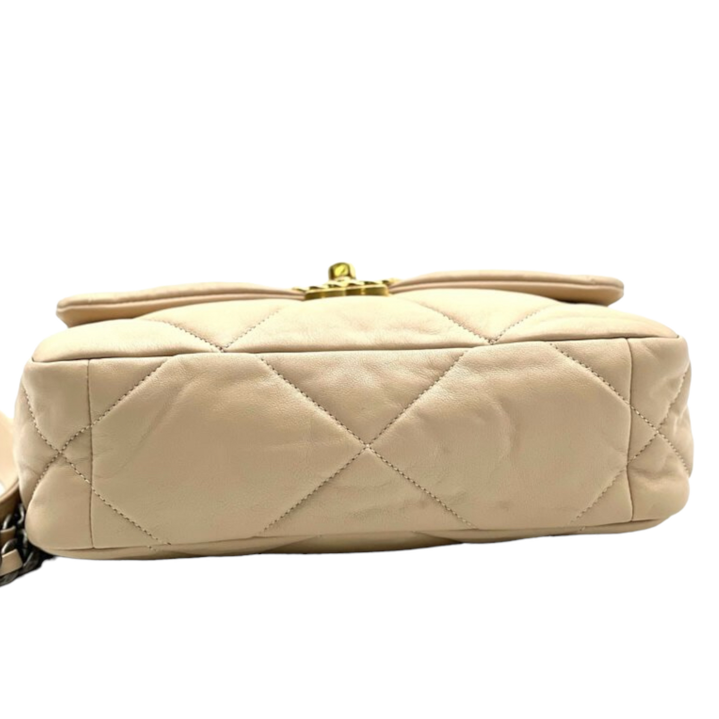 19 Lambskin Beige Small Mixed Hardware