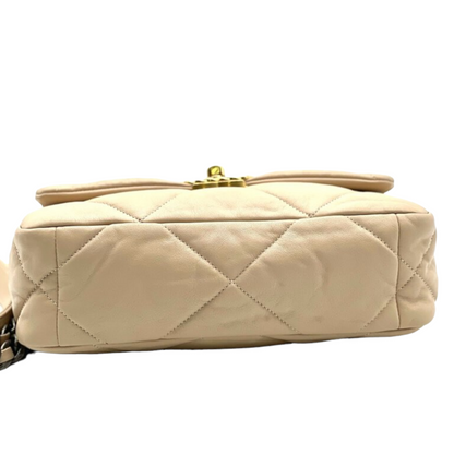 19 Lambskin Beige Small Mixed Hardware