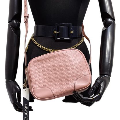 Gucci Guccissima Bree Pink Camera Bag