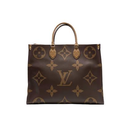 Louis-Vuitton Reverse Monogram Giant ONTHEGO GM Brown GHW