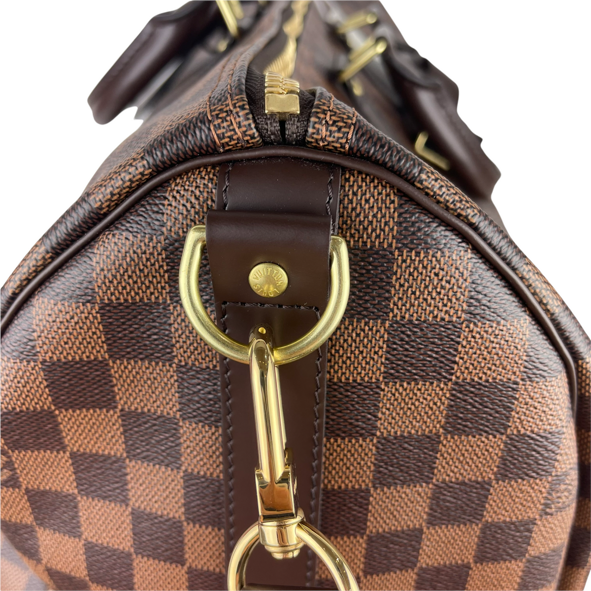 Louis-Vuitton Damier Ebene Canvas Keepall Bandoulière 45 GHW