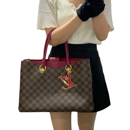 Louis-Vuitton Riverside Damier Brown GHW