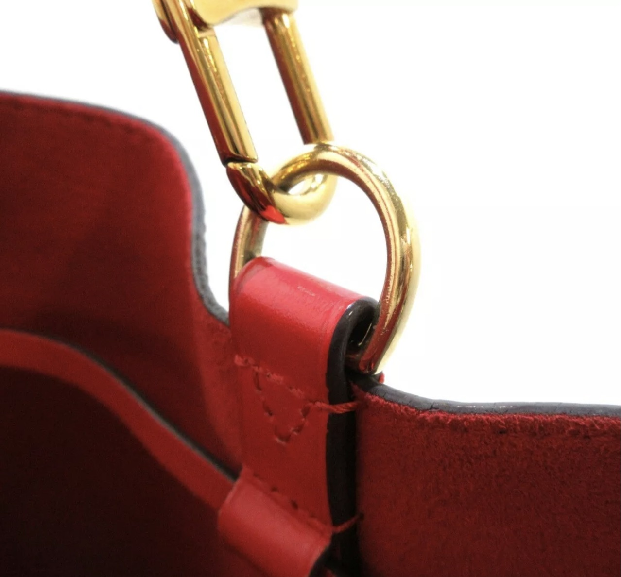 Louis-Vuitton Monogram NeoNoe MM Red Interior