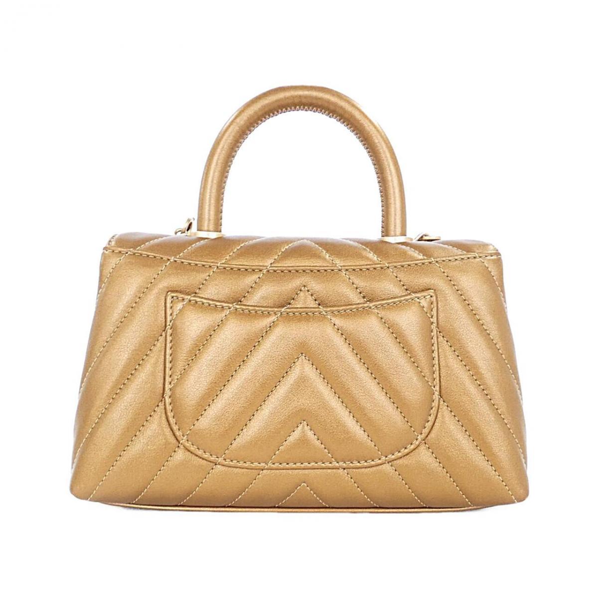 Chanel Top handle Gold bag