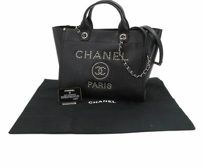 Chanel Deauville Tote Leather Bag