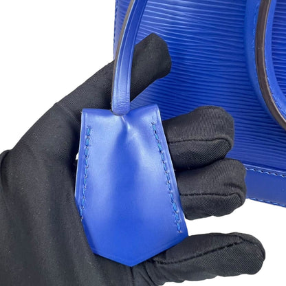 Louis-Vuitton Alma BB Epi Blue SHW