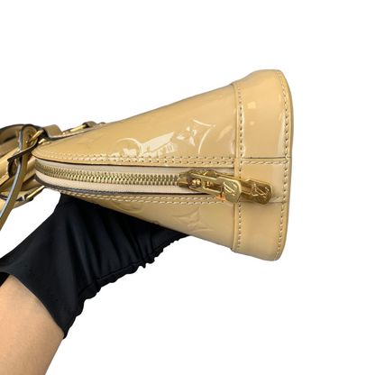 Louis-Vuitton Alma BB Vernis Beige GHW