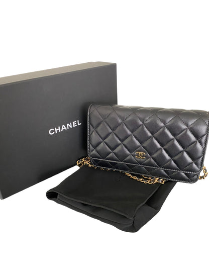 Chanel Black Wallet On Chain