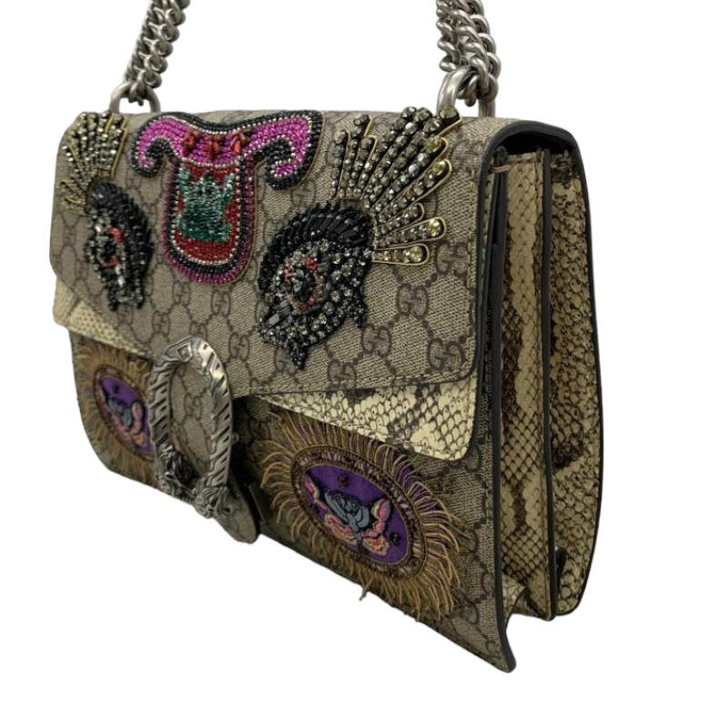 Gucci Large GG Dionysus Embroidery Brown RHW