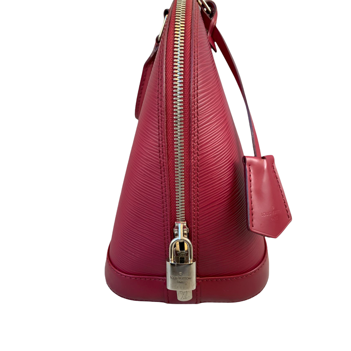 Louis-Vuitton Alma MM Epi Leather Castillan Red GHW