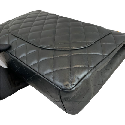 Classic Single Flap Maxi Lambskin Black GHW