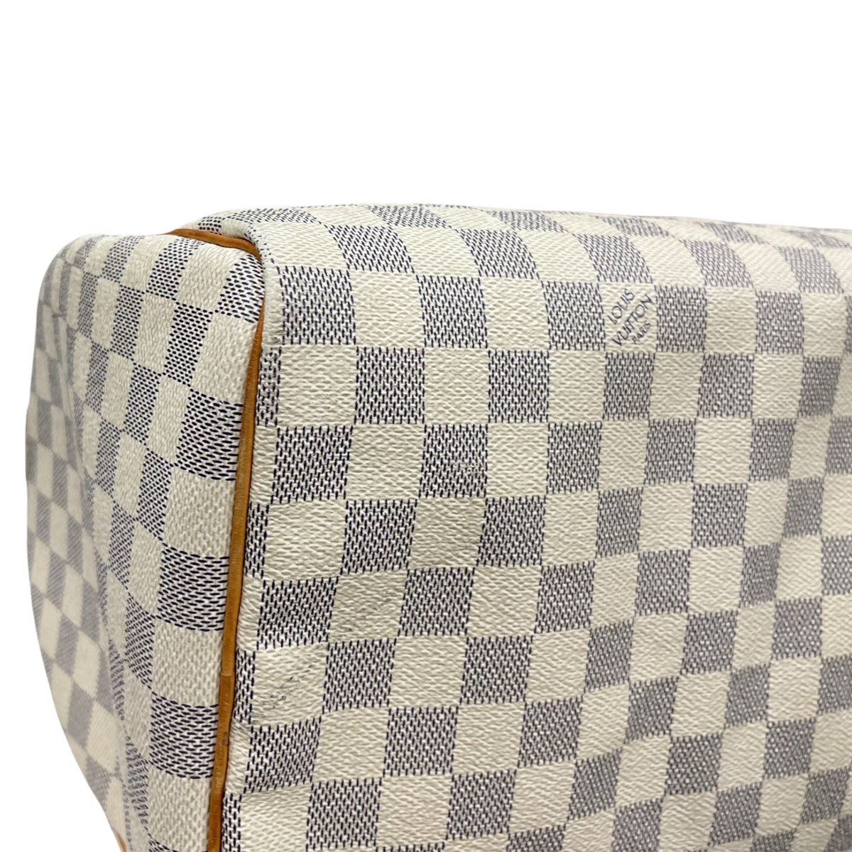 Louis-Vuitton Damier Azur Speedy 35 White GHW