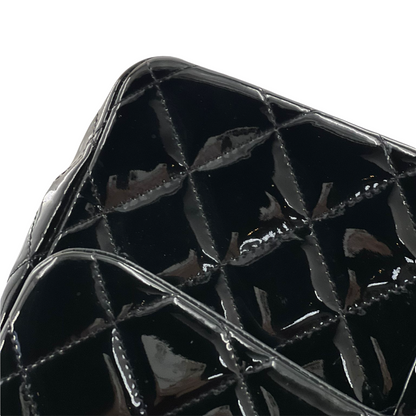 Double Flap Jumbo Patent Black SHW