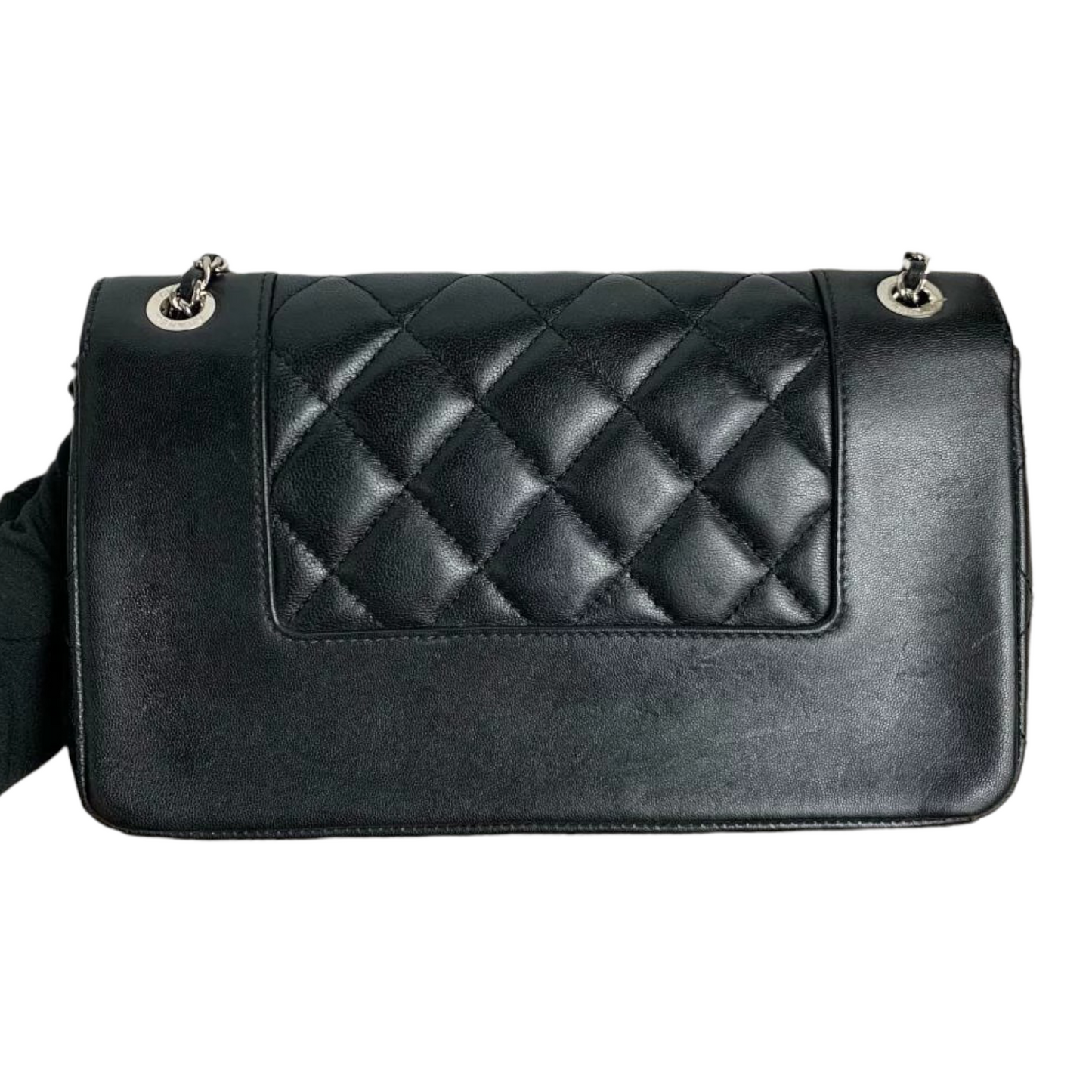 Mademoiselle Flap Medium Lambskin Black SHW